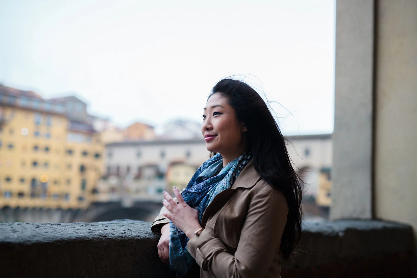 Marian portrait Florence rain Sigma 50mm 35mm Art series Canon shot 17