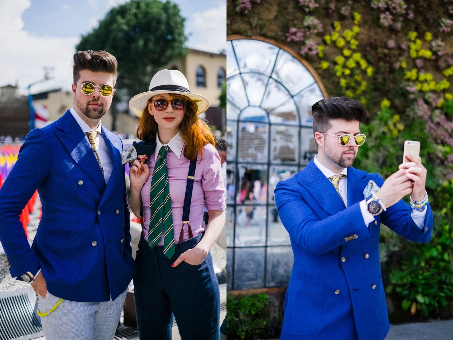 Sani Starr Pitti Uomo Pitticolor Florence fashion blogger Fujifilm X-T1: houndstooth sport coat with chunky knit scarf, shot 07