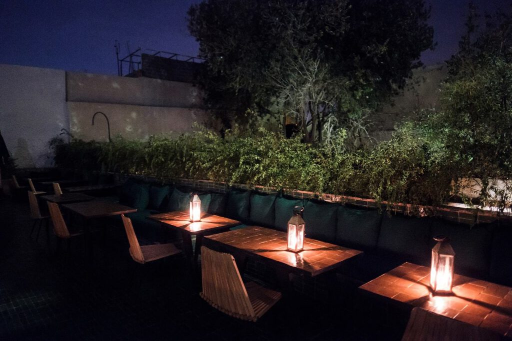 marrakech by night street photo