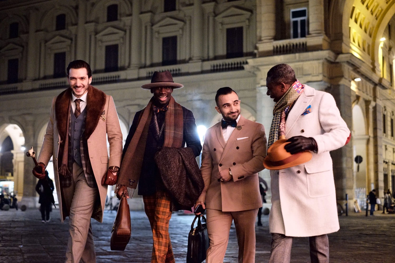 Night portrait Florence Pitti Uomo 91 Fujifilm X-T2 56mm f1.2 cover shot