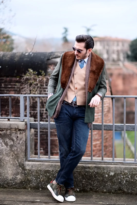 Omer Dominiforte menswear portrait Pitti Uomo 91 Florence Fujifilm shot 39
