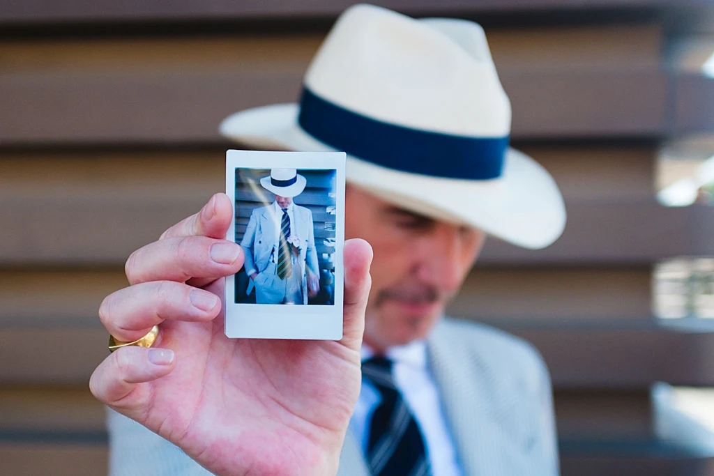 InstaPitti Instax Mini portrait attendee Pitti Uomo 92 Florence cover shot