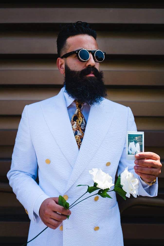 InstaPitti Instax Mini portrait attendee Pitti Uomo 92 Florence shot 33