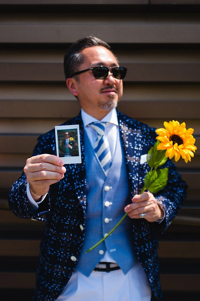 InstaPitti Instax Mini portrait attendee Pitti Uomo 92 Florence shot 35