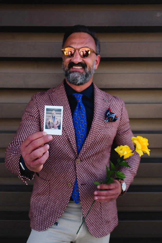 InstaPitti Instax Mini portrait attendee Pitti Uomo 92 Florence shot 37