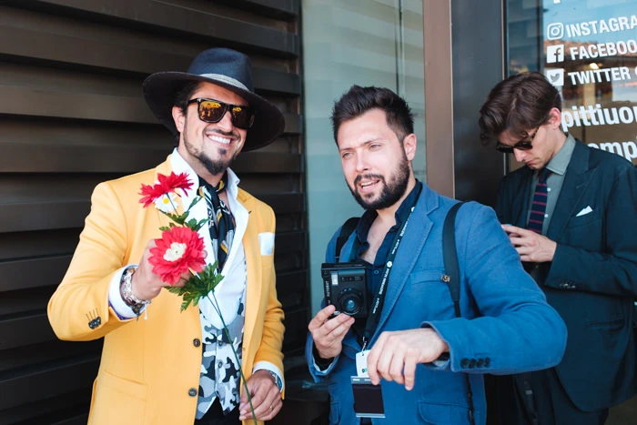 InstaPitti Instax Mini portrait attendee Pitti Uomo 92 Florence shot 46