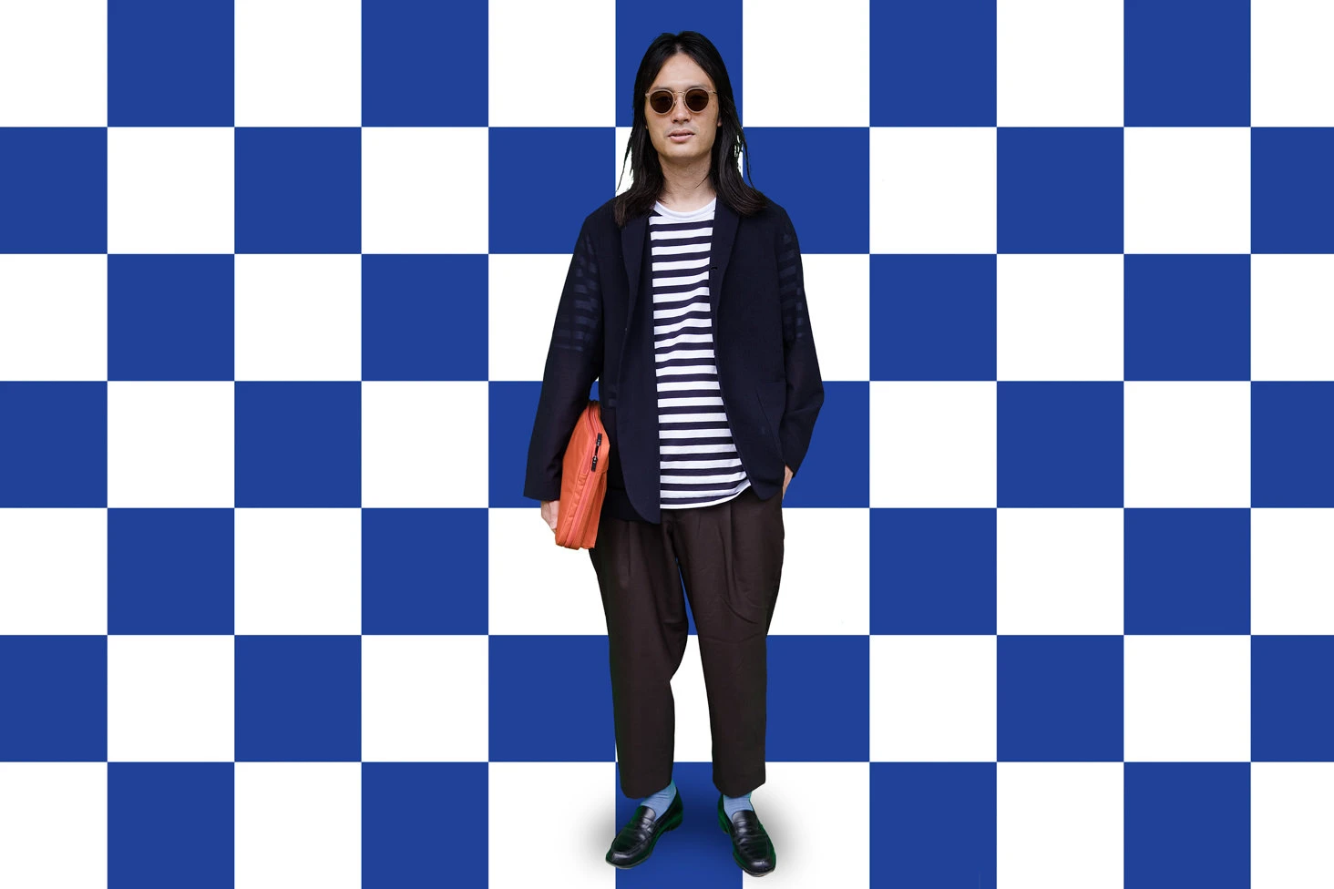 94 Pitti Uomo Optical project attendee portrait green screen composite shot 14