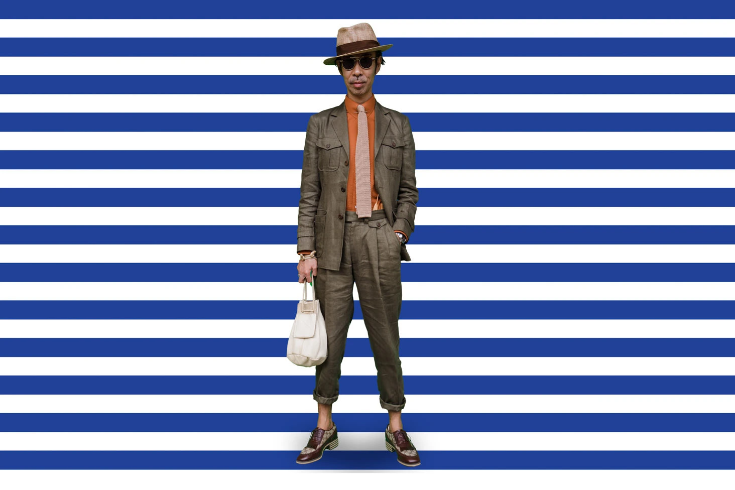 94 Pitti Uomo Optical project attendee portrait green screen composite shot 16