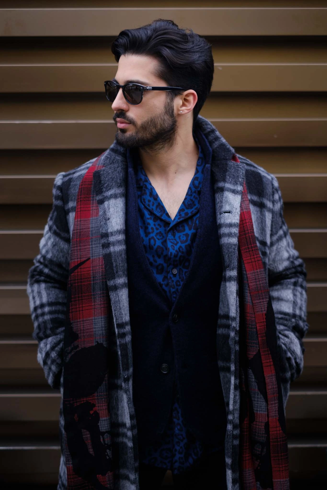 Fashion influencer portrait shot with Fujifilm X-Pro2 35mm f1.4 Pitti Uomo 95 look 01