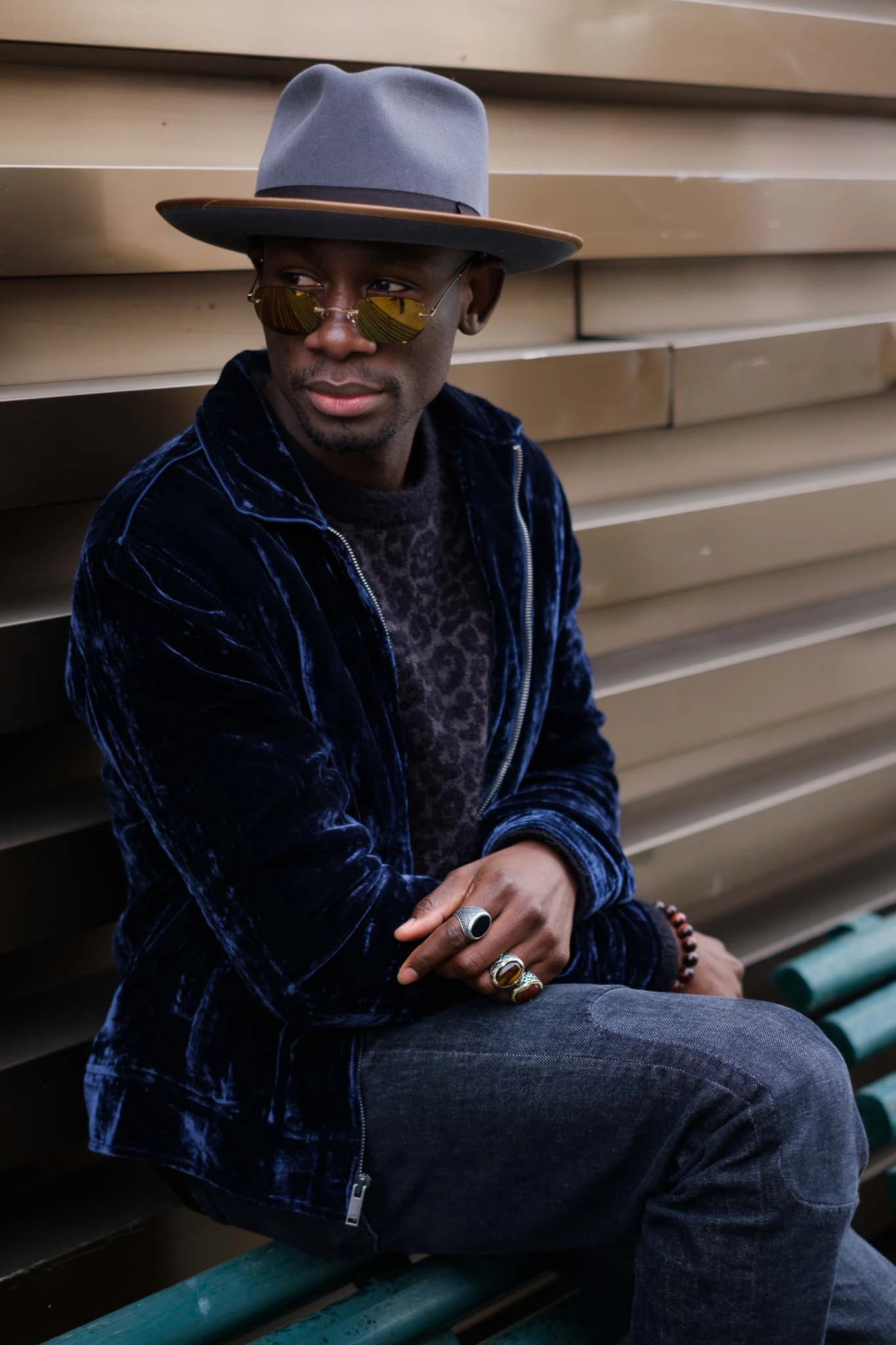 Fashion influencer portrait shot with Fujifilm X-Pro2 35mm f1.4 Pitti Uomo 95 look 02
