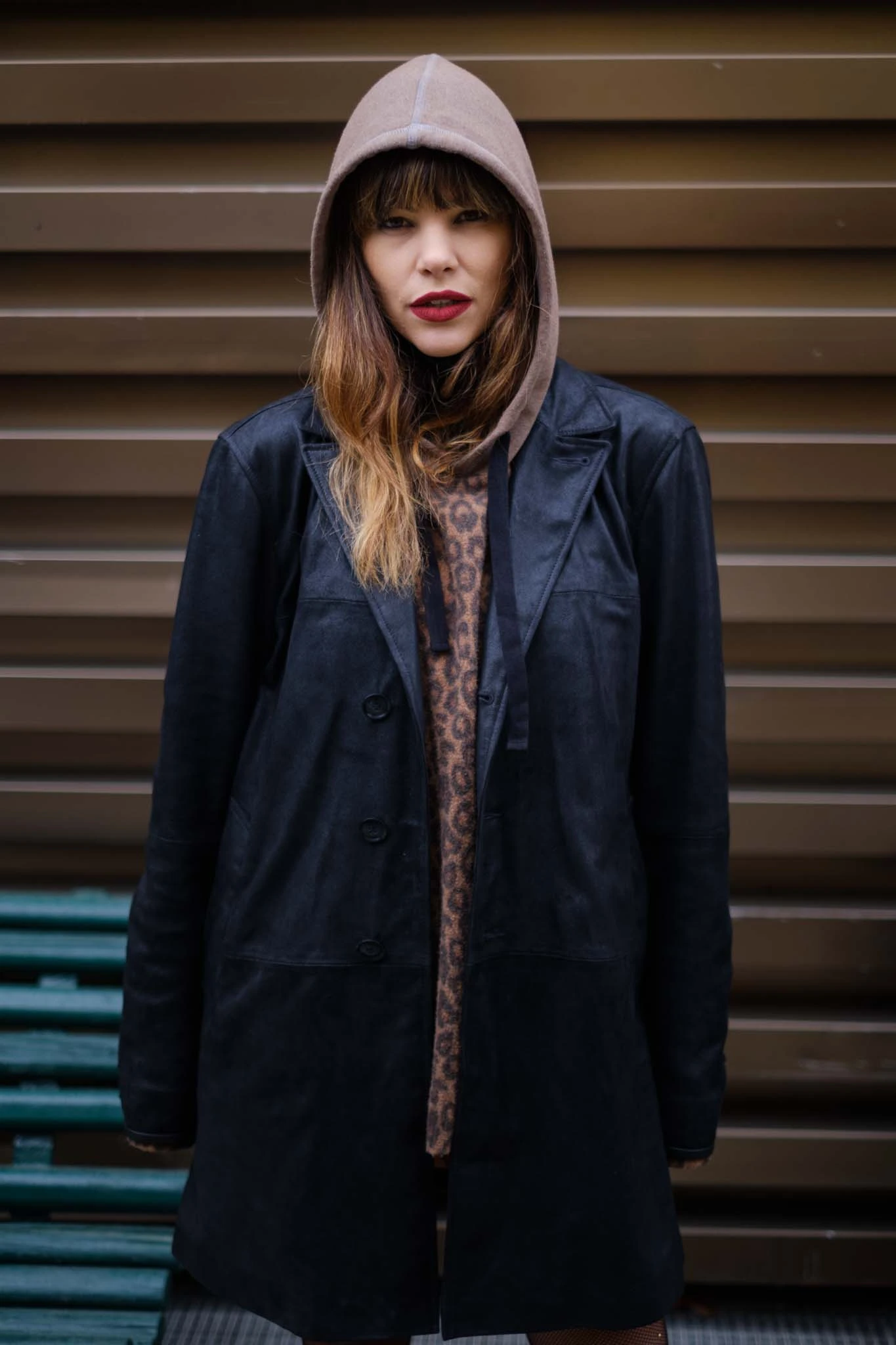 Fashion influencer portrait shot with Fujifilm X-Pro2 35mm f1.4 Pitti Uomo 95 look 04
