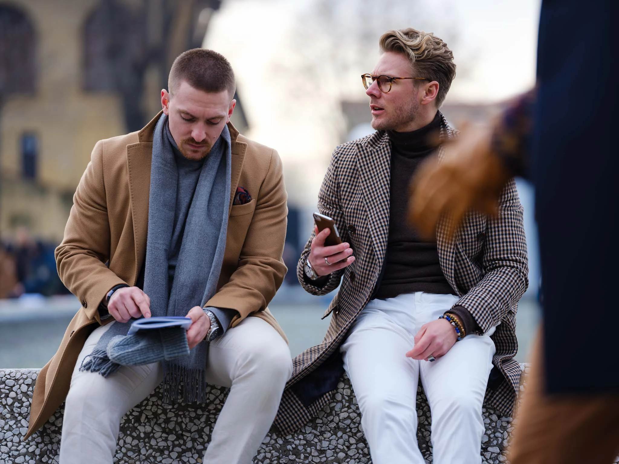 Pitti Uomo 95 street style attendee portrait Florence Fujifilm GFX 50R shot 06