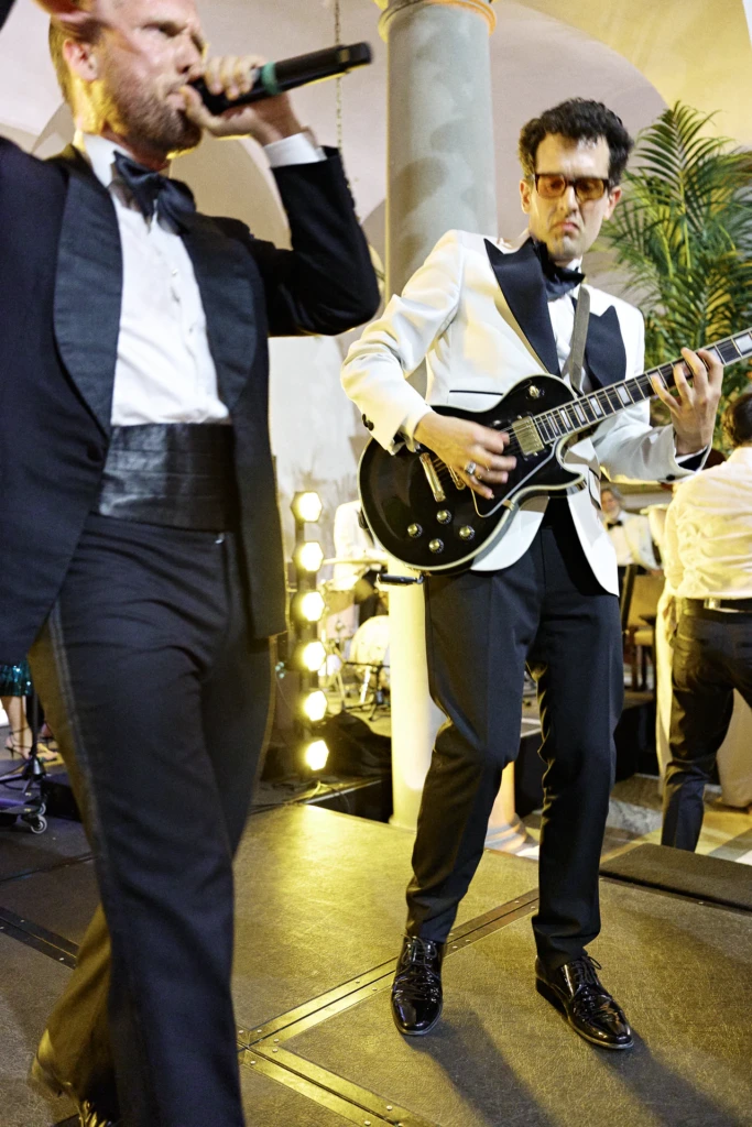 Elegant evening look at the St. Regis Hotel party, Pitti Immagine Uomo 110