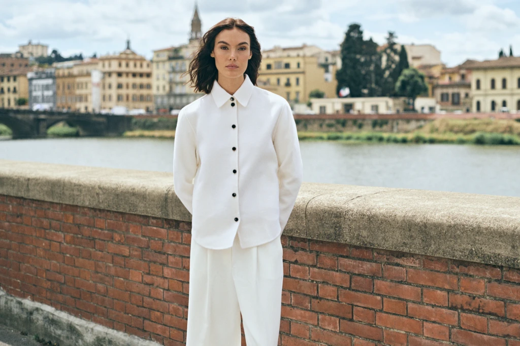 Patrick Assaraf editorial fashion moment in the Giardino dell'Agricoltura, Florence -- fashion campaign photography by Alessandro Michelazzi