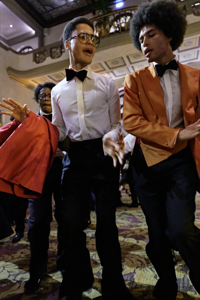 Guests enjoying live music from the St. Regis Orchestra, Pitti Uomo Florence