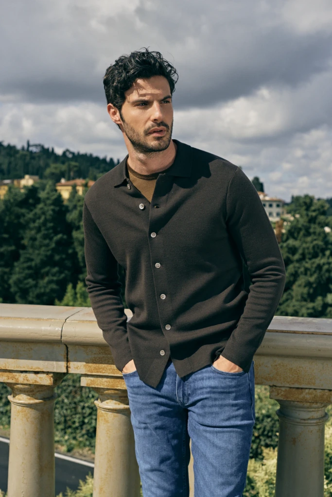 Patrick Assaraf editorial fashion moment in the Giardino dell'Agricoltura, Florence -- fashion campaign photography by Alessandro Michelazzi