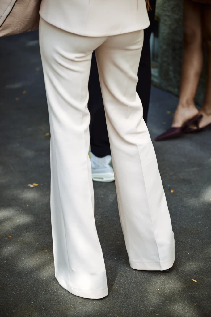 Look photographed on the streets of Milan during fashion week