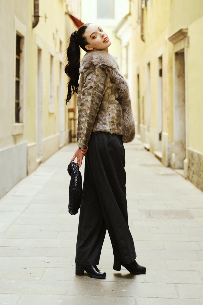 LoveFur winter collection editorial in Trieste, Italy — fashion photography by Alessandro Michelazzi