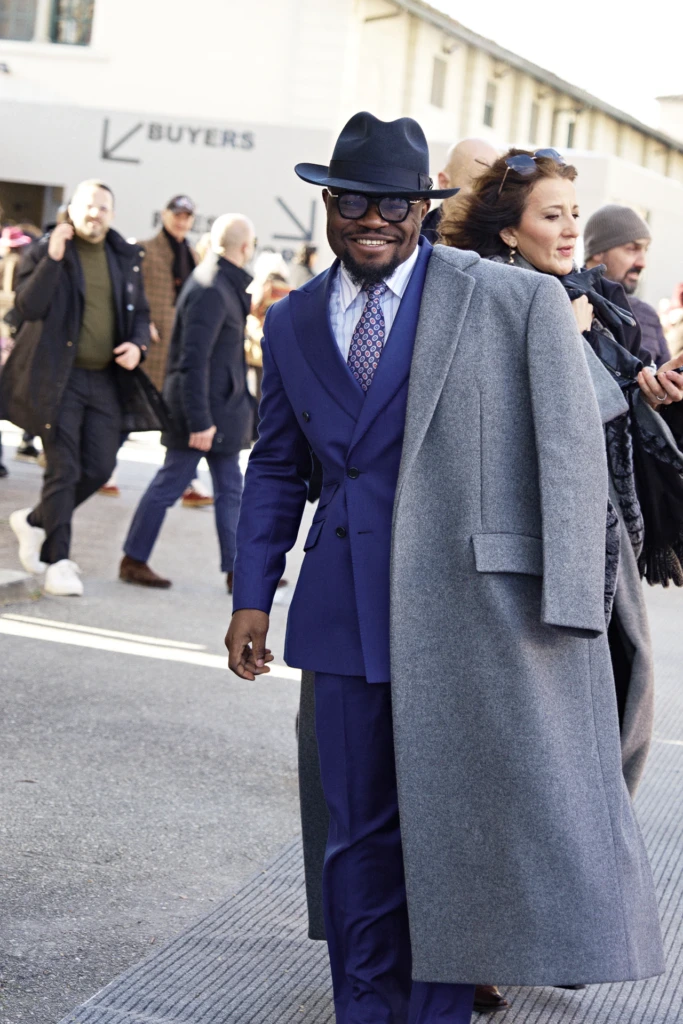 Menswear street style at Pitti Immagine Uomo 107, Florence — arrivals and outfits outside the Fortezza da Basso, image 028.