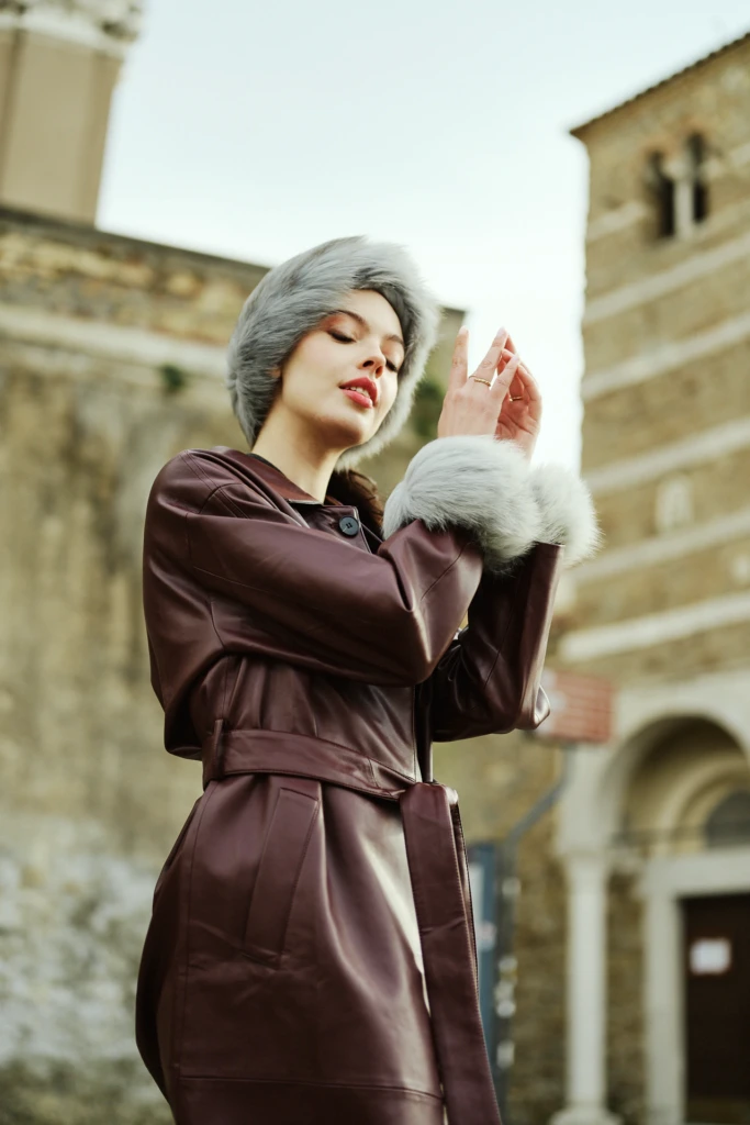 LoveFur fur coats on location in Trieste, Italy — winter fashion by Alessandro Michelazzi