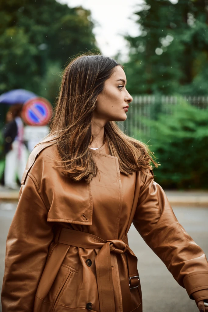 Fashion week street style shot in Milano, September 2025