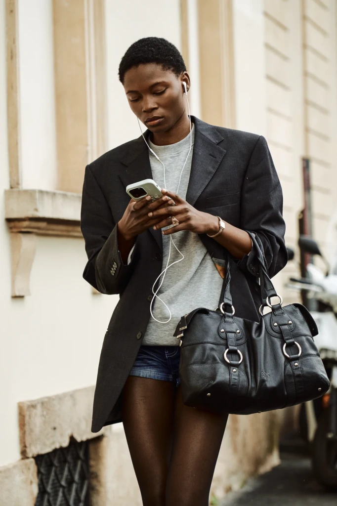 Menswear street style captured outside the Milano Fashion Week shows