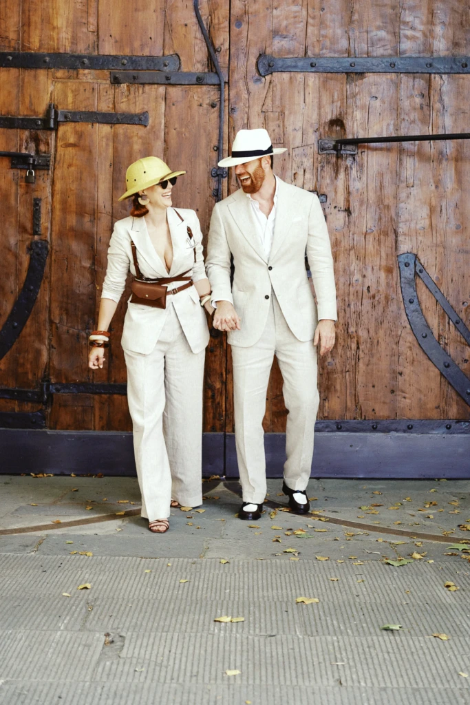 Hockerty Summer Lookbook shoot at Pitti Immagine Uomo, Florence.