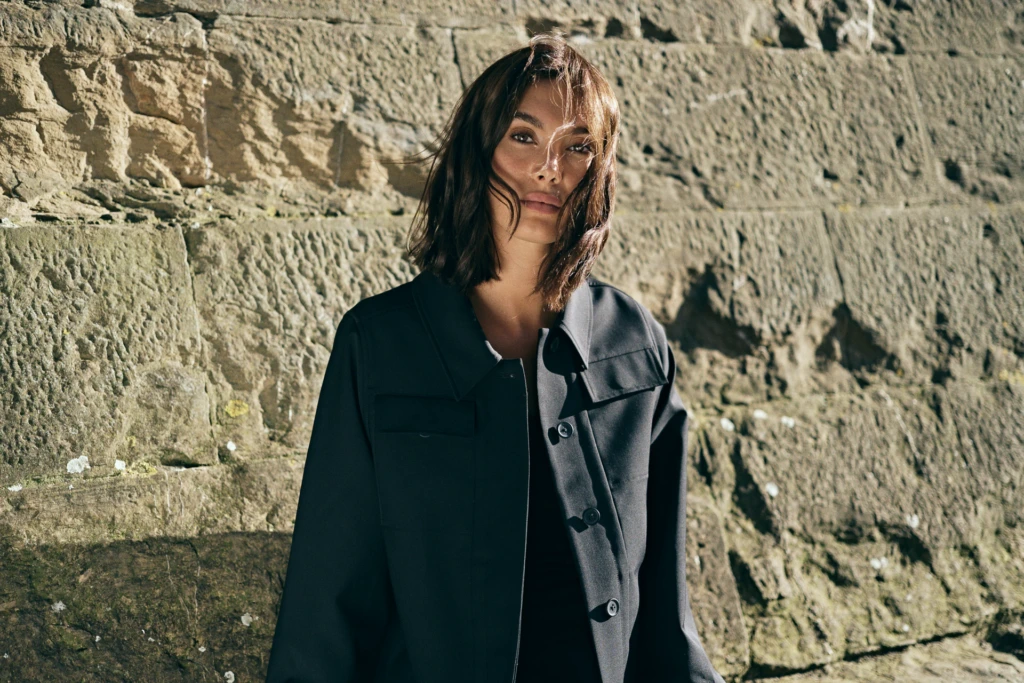 Patrick Assaraf editorial campaign look near the Arno river, Florence -- fashion campaign photography by Alessandro Michelazzi
