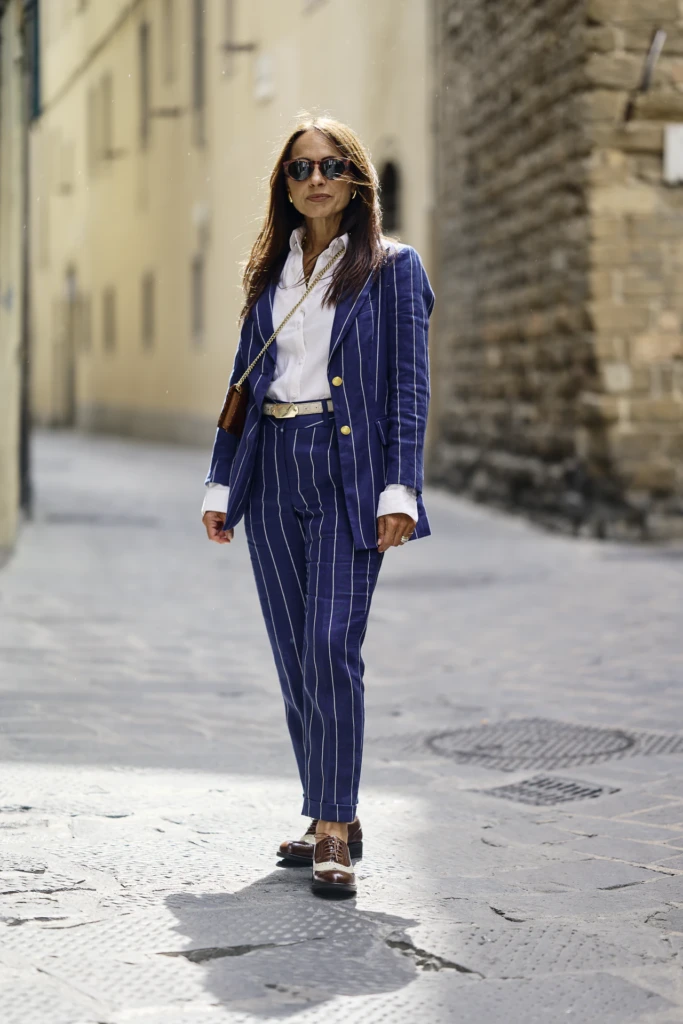 Menswear look from the Hockerty Summer Lookbook shoot in the streets of Florence.