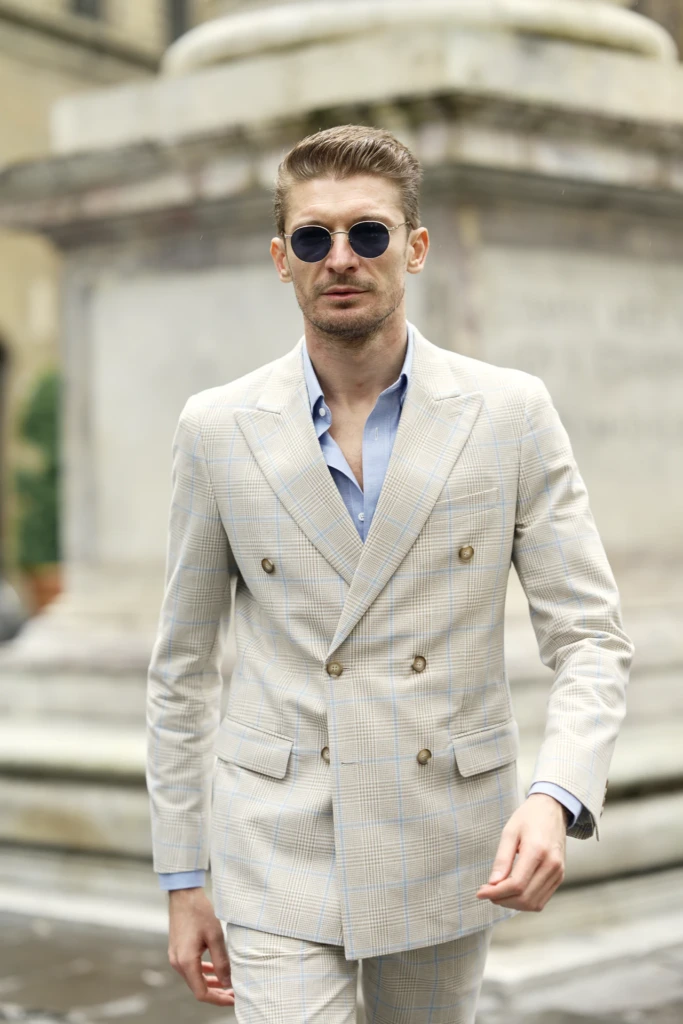 Hockerty Summer Lookbook shoot at Pitti Immagine Uomo, Florence.
