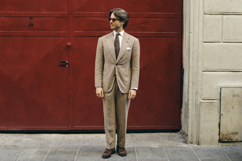 Common Suits bespoke tailoring session in the streets of Florence, Pitti Uomo 110