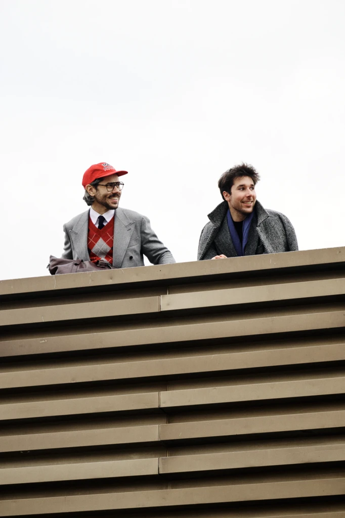 Street style look photographed at the Pitti Immagine Uomo 109 fair, Fortezza da Basso, Florence (look 64)
