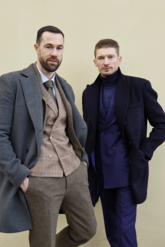 Hockerty menswear editorial photographed by Alessandro Michelazzi at Pitti Immagine Uomo 107 in the streets and pavilions of Florence, look 068.