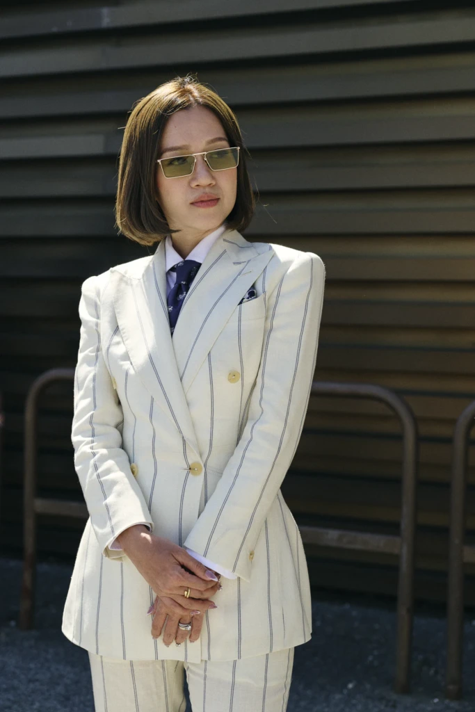 Behind the scenes of the Common Suits bespoke shoot, Pitti Uomo Florence