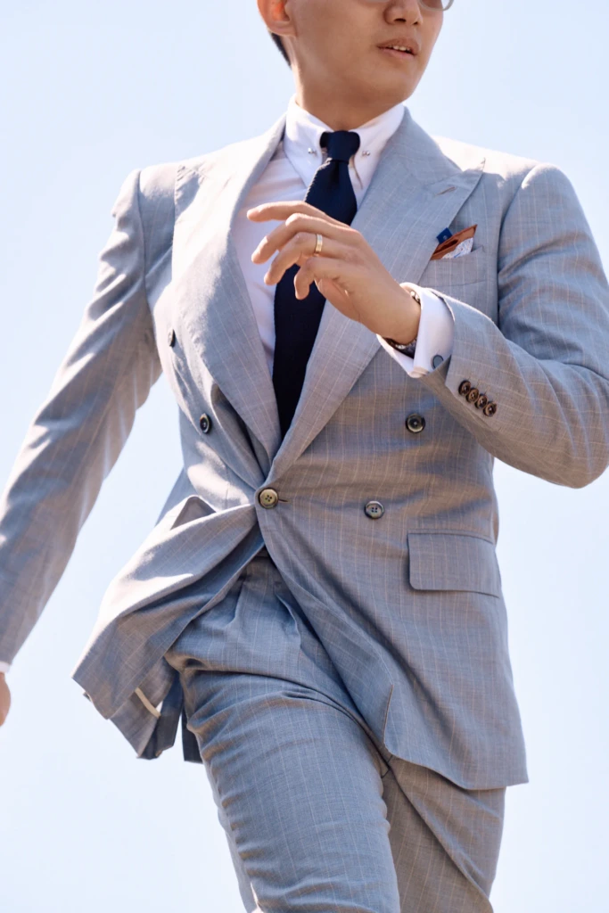 Common Suits bespoke tailoring session in the streets of Florence, Pitti Uomo 110