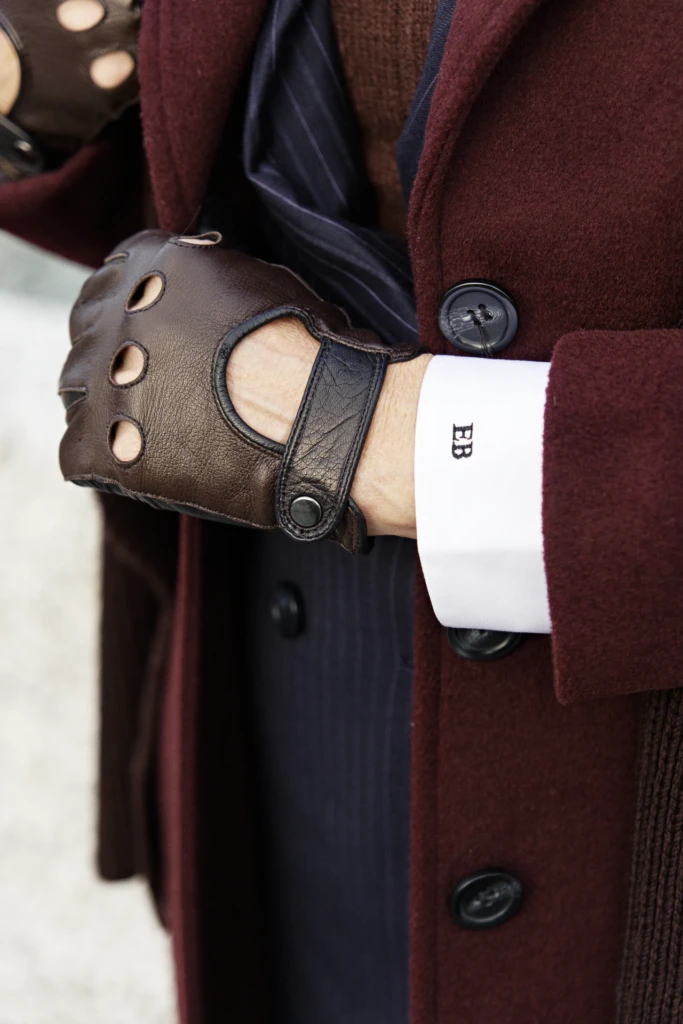 Hockerty menswear editorial photographed by Alessandro Michelazzi at Pitti Immagine Uomo 107 in the streets and pavilions of Florence, look 071.