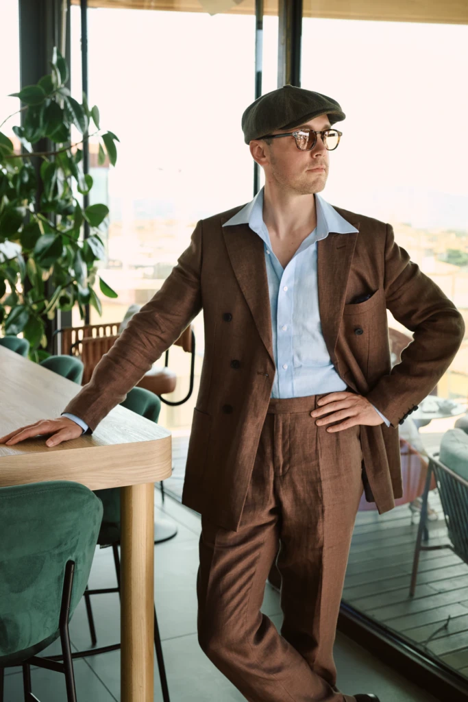 Hockerty Summer Lookbook shoot at Pitti Immagine Uomo, Florence.