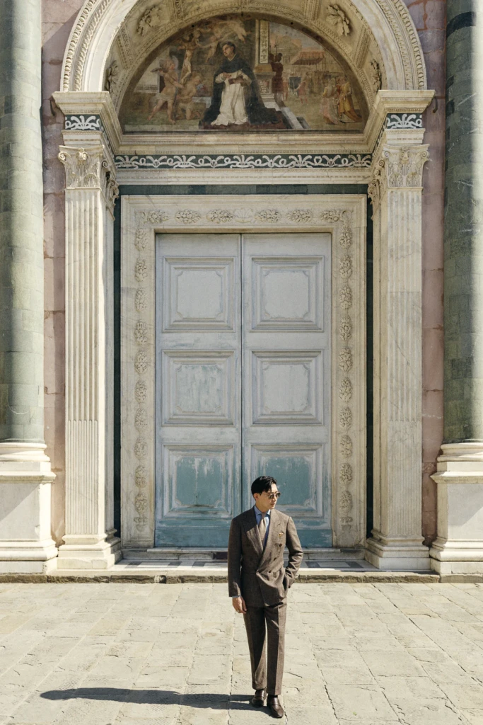 Common Suits shoot at Villa Cora, Florence, Pitti Uomo 110