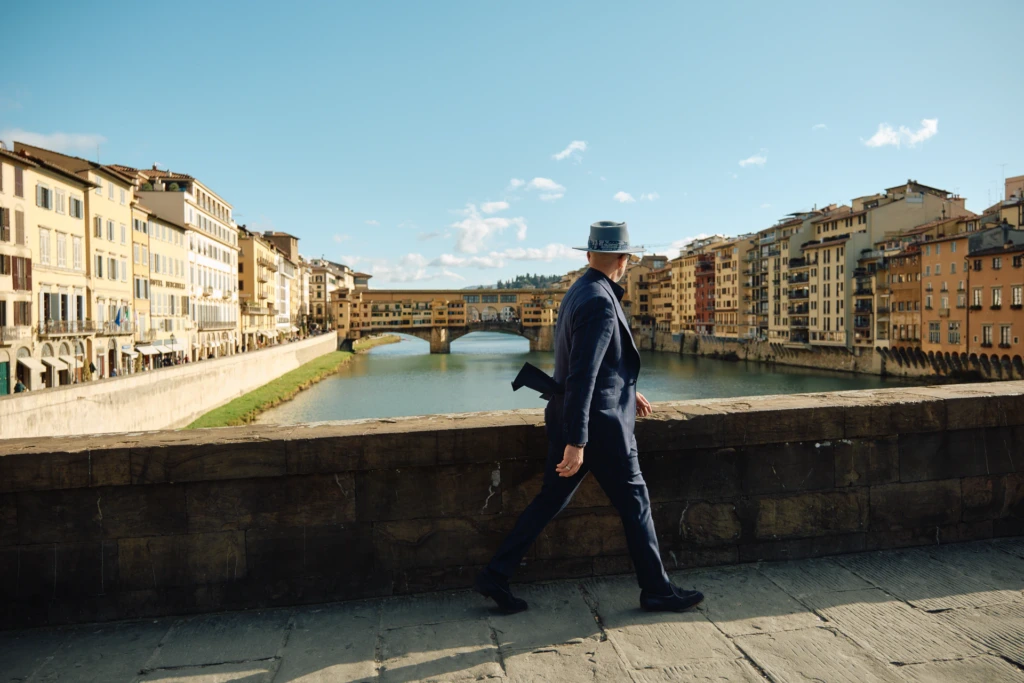 Style by Sarai (Jason Sarai) menswear editorial at Pitti Immagine Uomo 107, shot in Florence by Alessandro Michelazzi, look 081.