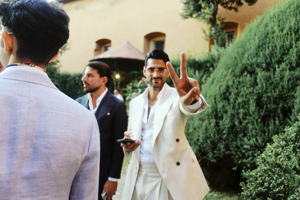 Evening at the Sartoria Caracciolo event, Pitti Uomo week, Florence.