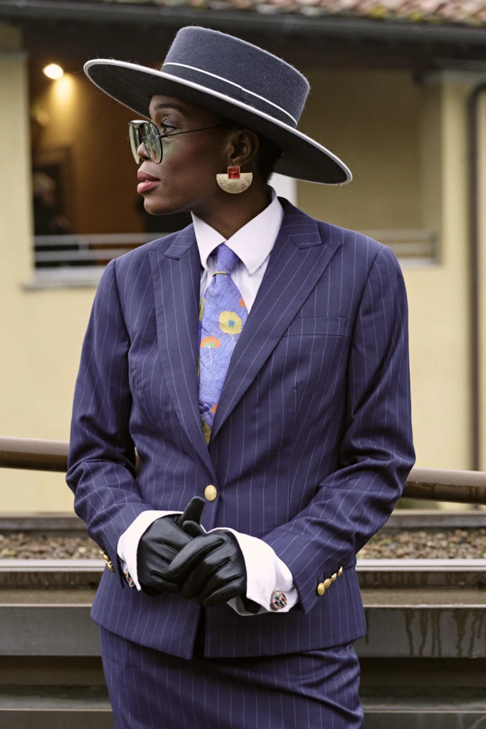 Hockerty winter lookbook shoot during Pitti Immagine Uomo 109, Florence (look 119)