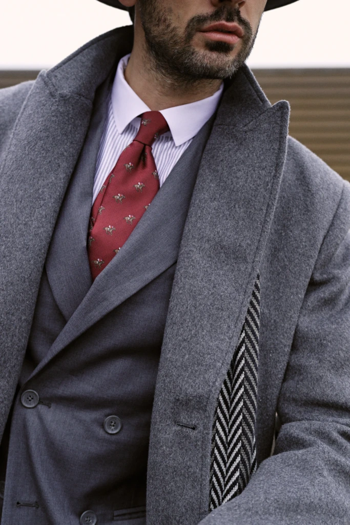 Hockerty winter lookbook shoot during Pitti Immagine Uomo 109, Florence (look 123)