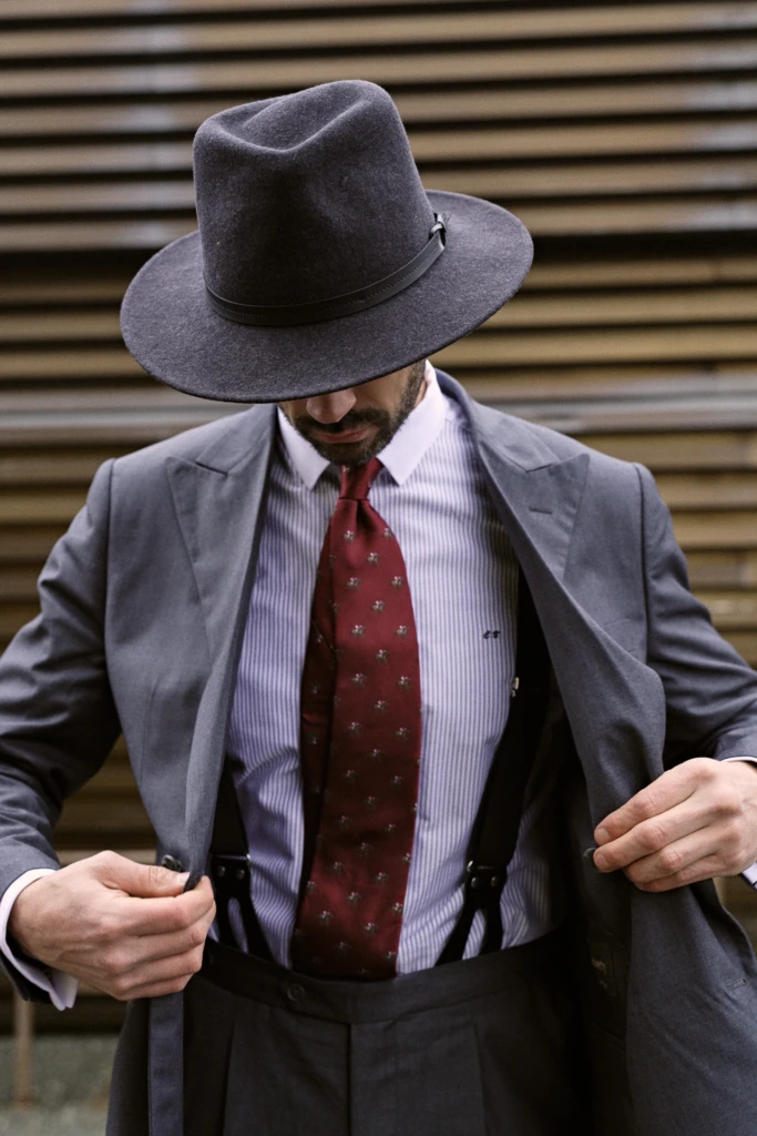 Hockerty winter lookbook shoot during Pitti Immagine Uomo 109, Florence (look 126)