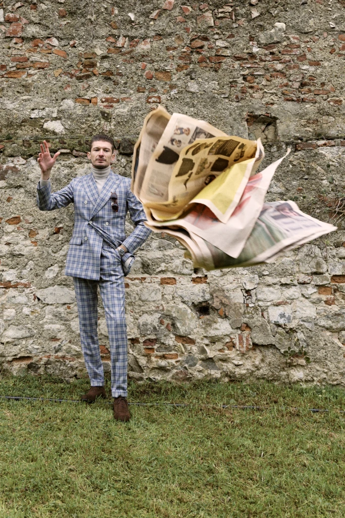 Hockerty winter lookbook shoot during Pitti Immagine Uomo 109, Florence (look 127)