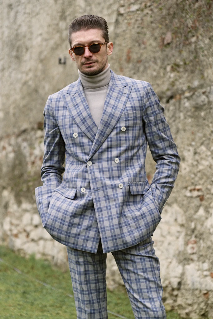 Hockerty winter lookbook shoot during Pitti Immagine Uomo 109, Florence (look 128)