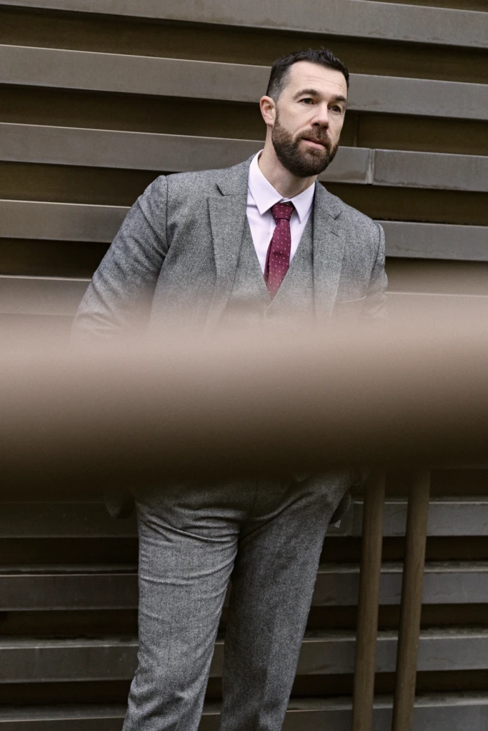 Hockerty winter lookbook shoot during Pitti Immagine Uomo 109, Florence (look 131)