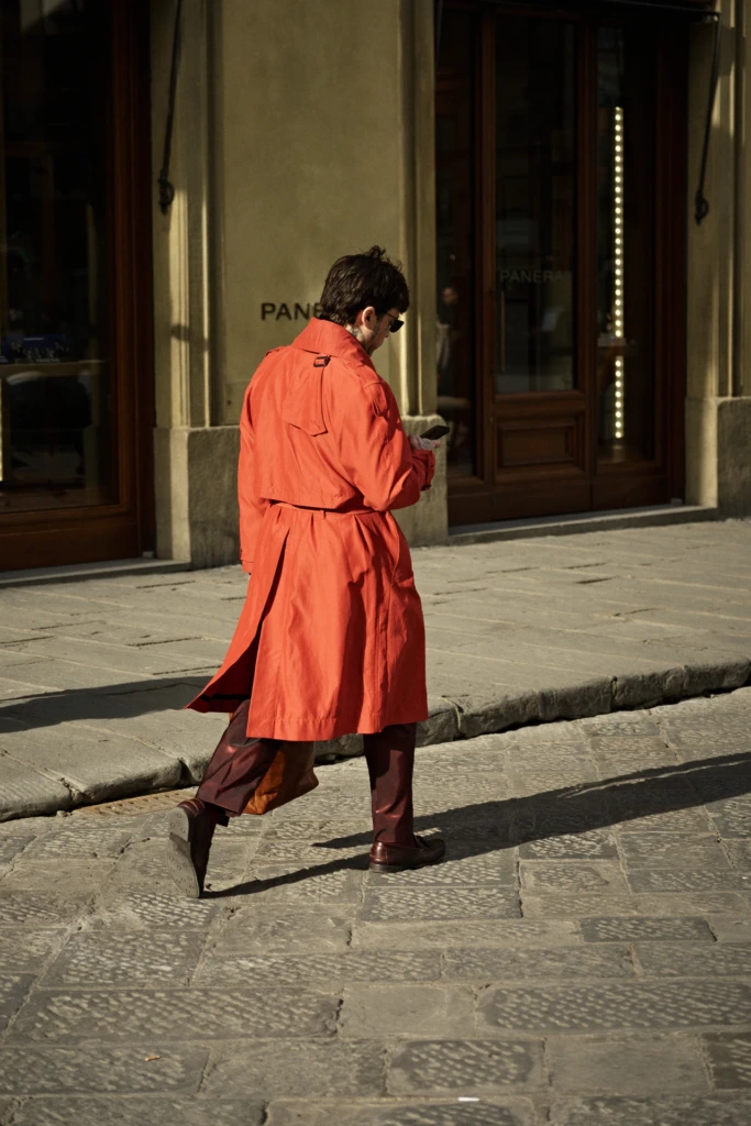 Street style during Pitti Immagine Uomo 107 — day and evening scenes from the streets of Florence photographed by Alessandro Michelazzi, image 132.