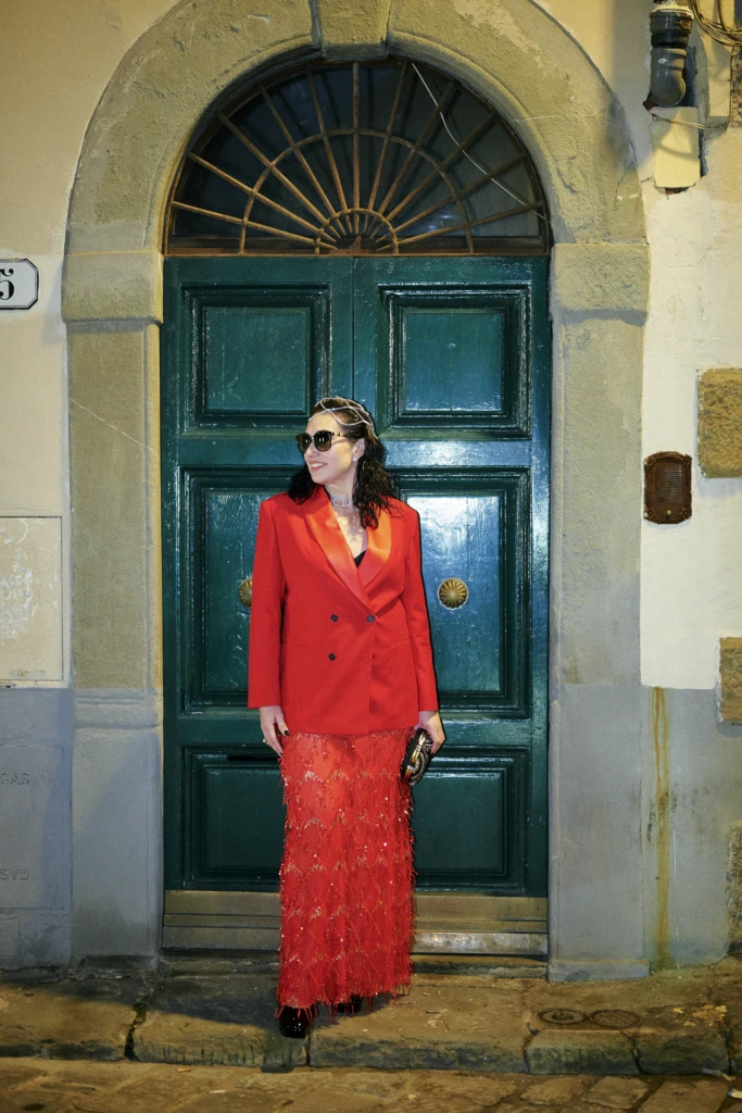 Hockerty winter lookbook shoot during Pitti Immagine Uomo 109, Florence (look 134)
