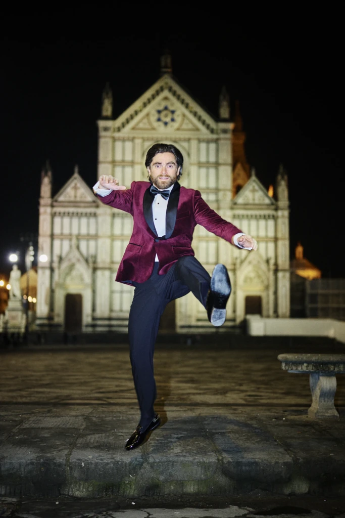 Hockerty winter lookbook shoot during Pitti Immagine Uomo 109, Florence (look 139)