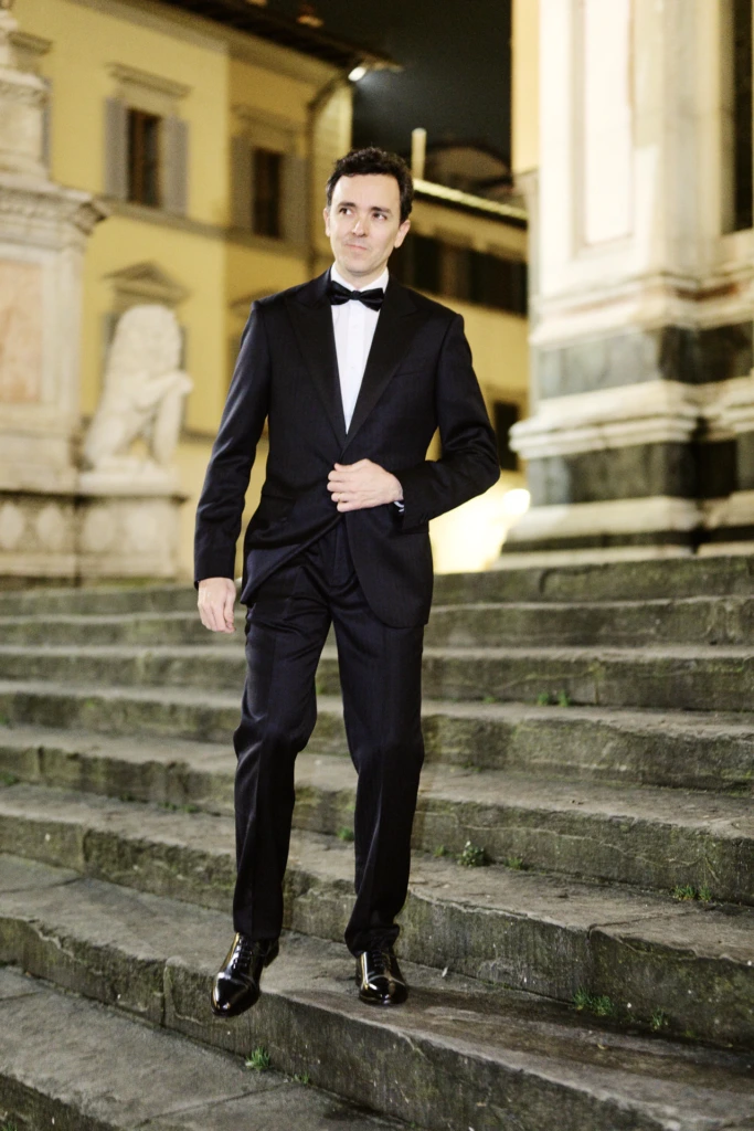 Hockerty winter lookbook shoot during Pitti Immagine Uomo 109, Florence (look 141)